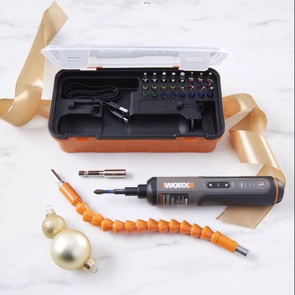 Worx 4-Volt Cordless Screwdriver w/26 Bits, Case & Flex Extender - Picture 4 of 4